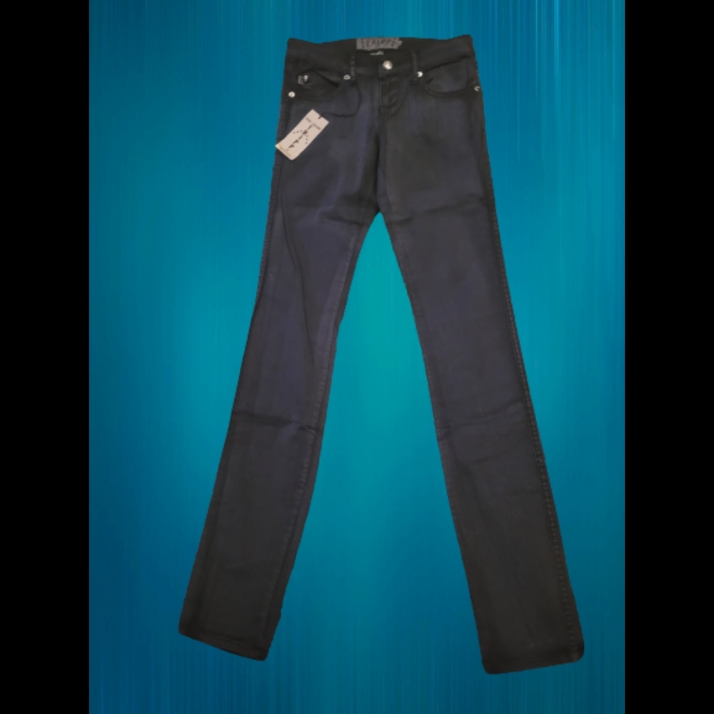 Size 1 Tripp Grey Black Overdye Viper Fit Skinny Pants by Daang Goodman …